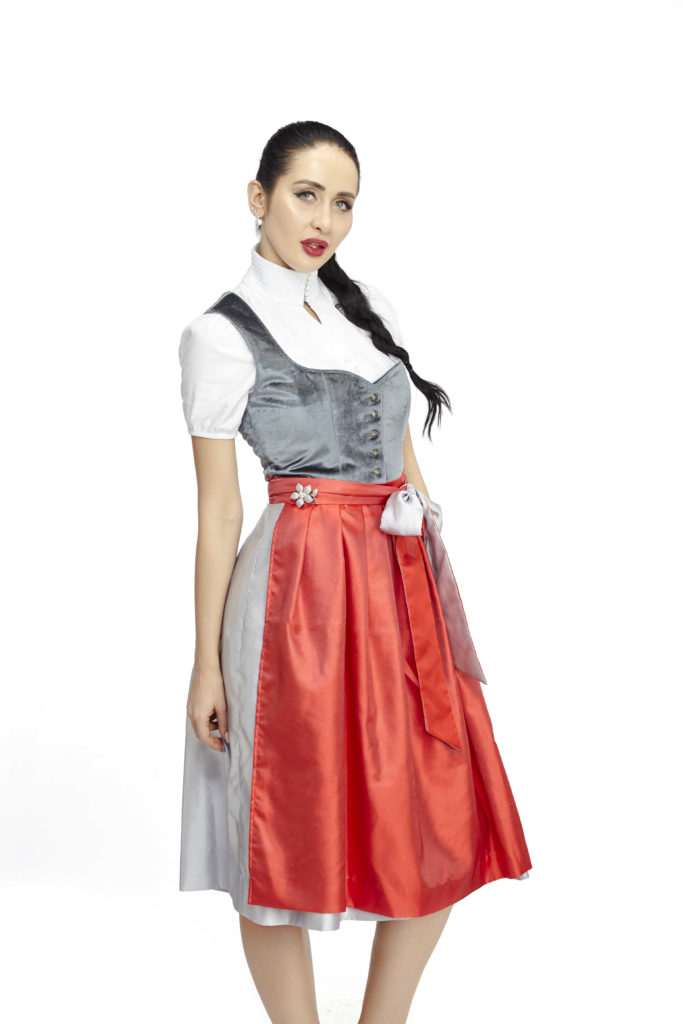 SPORTALM Dirndl blouse with embroidery in white