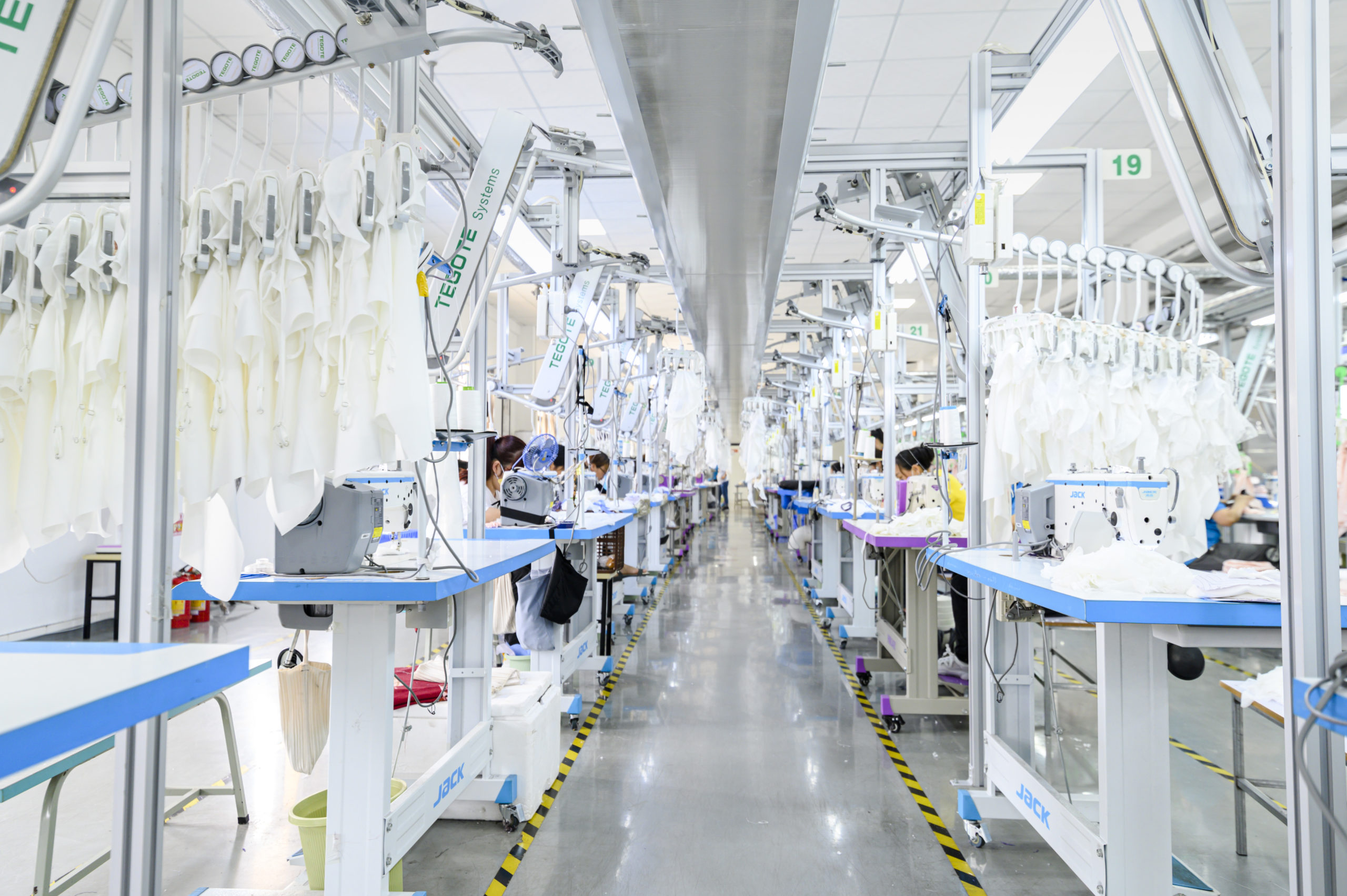 Hangzhou Garment production floor — custom women's clothing factory in Guangzhou